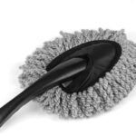 Vyoox Car Duster, Extendable Handle Microfibre Brush, Scratch-Free Interior Exterior Cleaning Tool, Grey (Small)