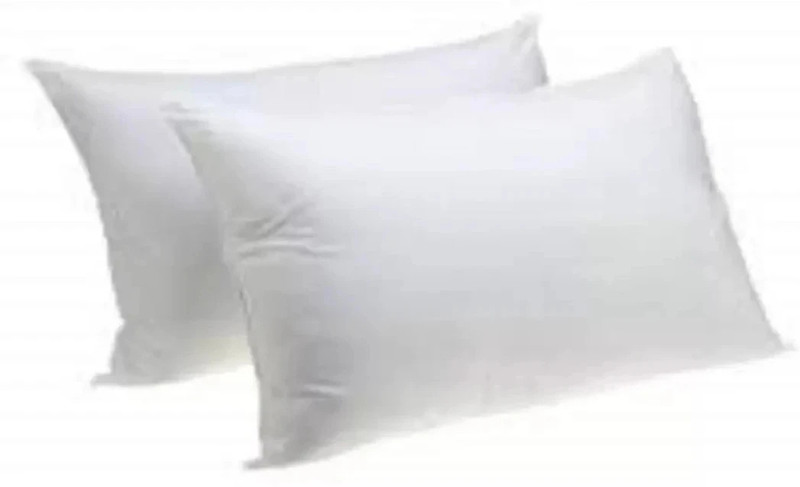 Sleepwell Pillow Set || Comfort And Support Pillow Microfibre Solid Sleeping Pillow Pack Of 2(White)