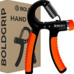 Boldfit Hand Grip Band For Gym Strengthener Hand Gripper Men Forearm Exercise Handgrip Hand Grip/Fitness Grip(Orange, Black)