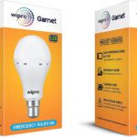 Wipro 8.5W Rechargeable Led (Pack Of 2) With Backup Of 4 Hrs Bulb Emergency Light(White)