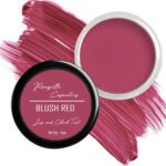 Ronzille 3 In 1 Lip, Eye & Cheek Tint & Blusrichness Of Vitamin E And Jojoba Oil(Blush Red)