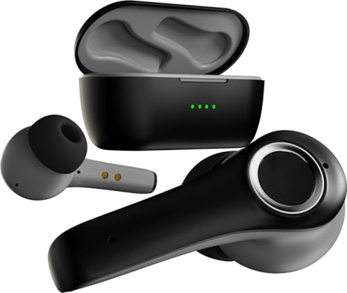 Goboult X50 True Wireless In Ear Earbuds With 40H Playtime, Quad Mic Enc, 45Ms Xtreme Low Latency, Made In India, Type-C Fast Charging, 3 Equalizer Modes (Rock, Boomx, Hi-Fi), Bt 5.1 (Black)