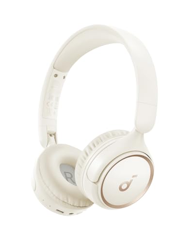 Soundcore By Anker H30I Wireless On-Ear Headphones, Foldable Design, Pure Bass, 70H Playtime, Bluetooth 5.3, Lightweight And Comfortable, App Connectivity, Multipoint Connection (White)