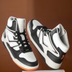 Red Tape Casual Sneaker Shoes For Men | Elegantly Rounded Front, Soothing Insole Sneakers For Men(White, Orange , 6)