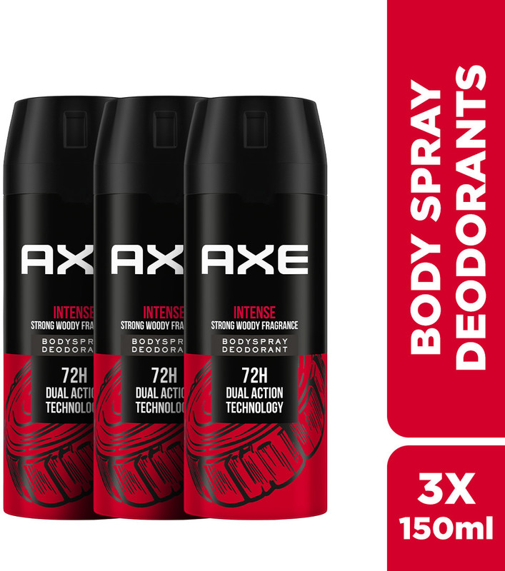 Axe Intense Body Spray  –  For Men(450 Ml, Pack Of 3)