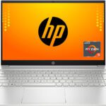 Hp Pavilion Amd Ryzen 5 Dual Core 5500U – (8 Gb/512 Gb Ssd/Windows 11 Home) 15-Eh1137Au Thin And Light Laptop(15.6 Inch, Natural Silver, With Ms Office)