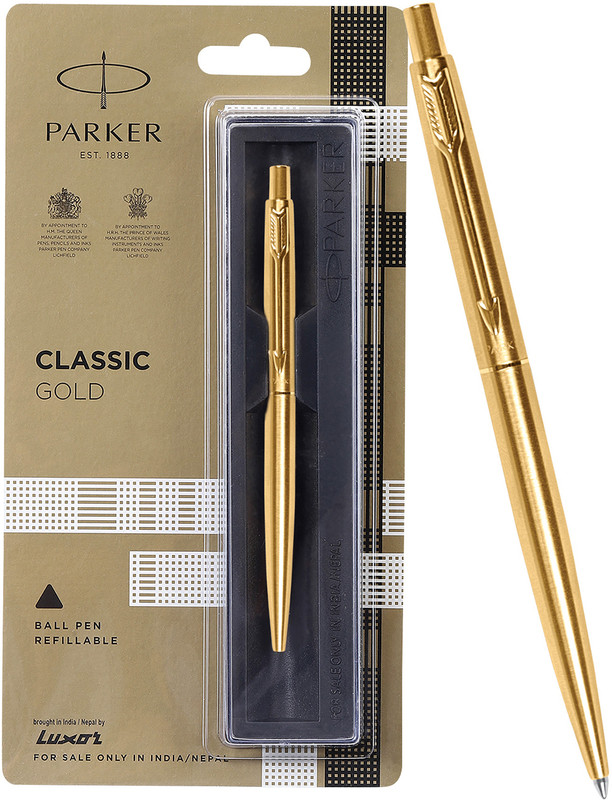 Parker Classic Gold Ball Pen(Ink Color – Blue)