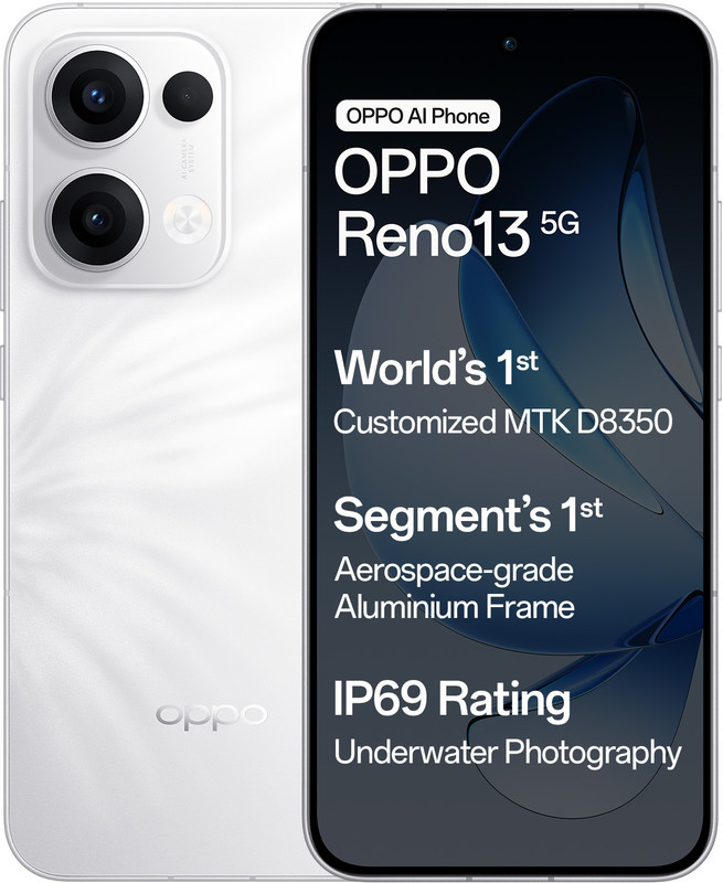 Oppo Reno13 5G (Ivory White, 128 Gb)(8 Gb Ram)