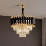 Rskva Black Mamba Round Chandelier (400 Mm) Glass