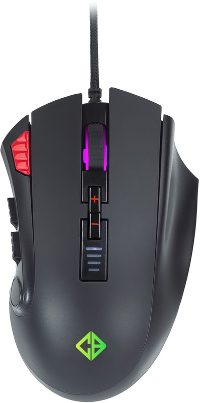 Cosmic Byte Equinox Gamma 16000Dpi 12 Buttons, Pixart Paw3389 Wired Ambidextrous Optical  Gaming Mouse(Usb 2.0, Black)