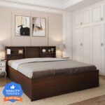 Flipkart Perfect Homes Opus Engineered Wood King Box Bed(Finish Color – Aw Planked Walnut, Delivery Condition – Knock Down)