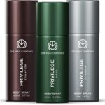 The Man Company Privilege Hero, Titanium & Champion | Long-Lasting Deodorant Spray – For Men(450 Ml, Pack Of 3)