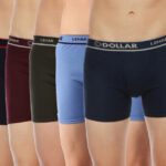 Dollar Men Dollar Lehar Mens Combed Cotton Trunk – Pack Of 5 – Actual Colour May Vary Brief