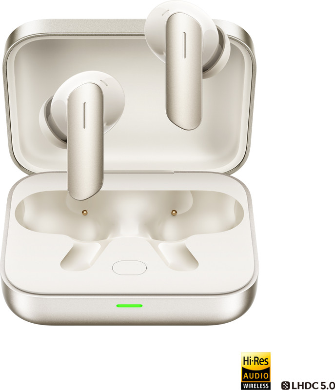 Realme Buds Air7 With 52Db Anc, 12.4Mm Driver, 52Hrs Playback, Ip55 & 45Ms Low Latency Bluetooth(Ivory Gold, True Wireless)