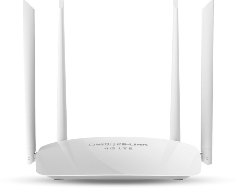 Match Lb-Link Bl-Cpe450H 4G Router 2.4 Ghz 300 Mbps Wifi Speed Single Band External Antenna Ethernet (Cable Broadband)(White)