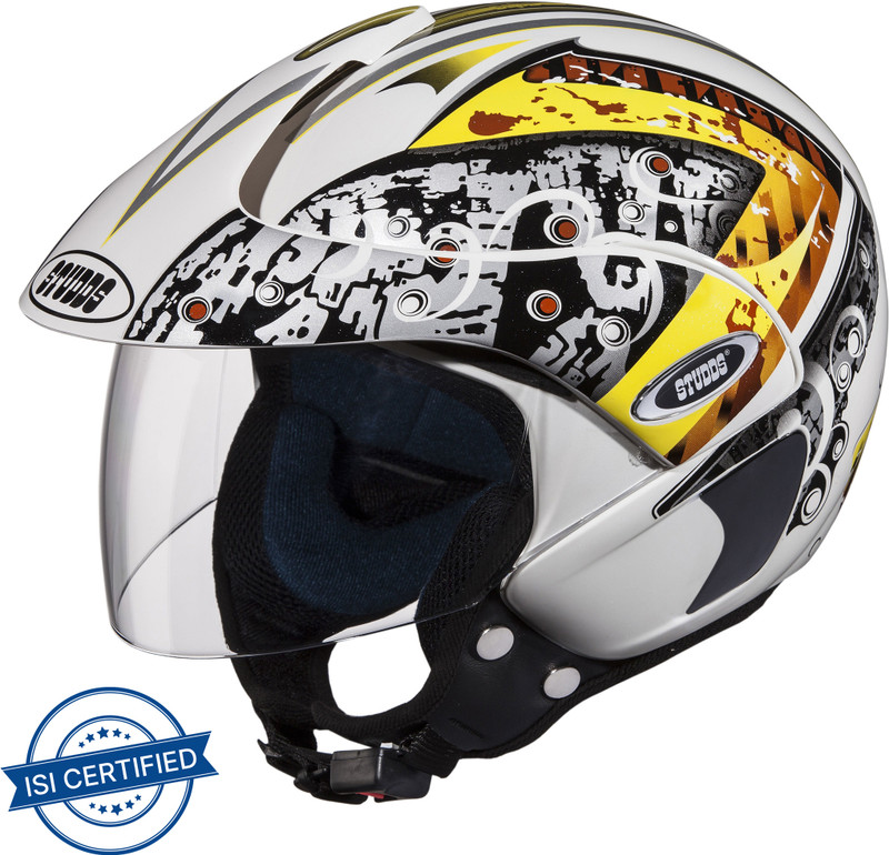 Studds Marshall D2 Motorbike Helmet(White)