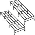 Hs Retail Modern Indoor & Outdoor Iron Planter Stand/Flower Shelf Display Rack Holder Plant Container Set(Pack Of 2, Metal)