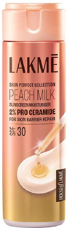 Lakmé Peach Ceramide Moisturizer With Spf 30| For Dry, Normal & Sensitive Skin(200 Ml)