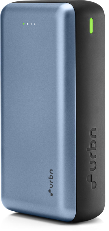 Urbn 27000 Mah 22.5 W Pocket Size Power Bank(Blue, Black, Lithium Polymer, Fast Charging For Mobile)