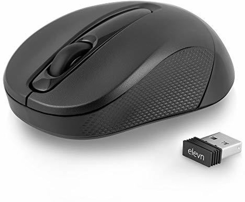 Elevn Ergo11 Wireless Ambidextrous Optical Mouse  With Bluetooth(2.4Ghz Wireless, Black)