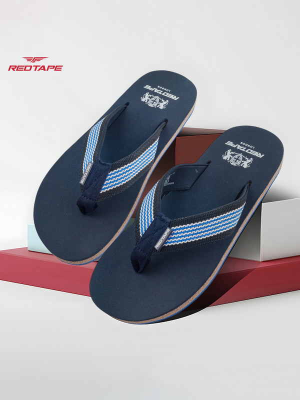 Red Tape Men Slippers(Navy , 7)