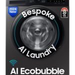 Samsung 12 Kg, 5 Star, Super Speed, Wi-Fi, Hygiene Steam With Inbuilt Heater, Digital Inverter, Fully-Automatic Front Load Washing Machine (Ww12Dg5B24Astl, Navy)