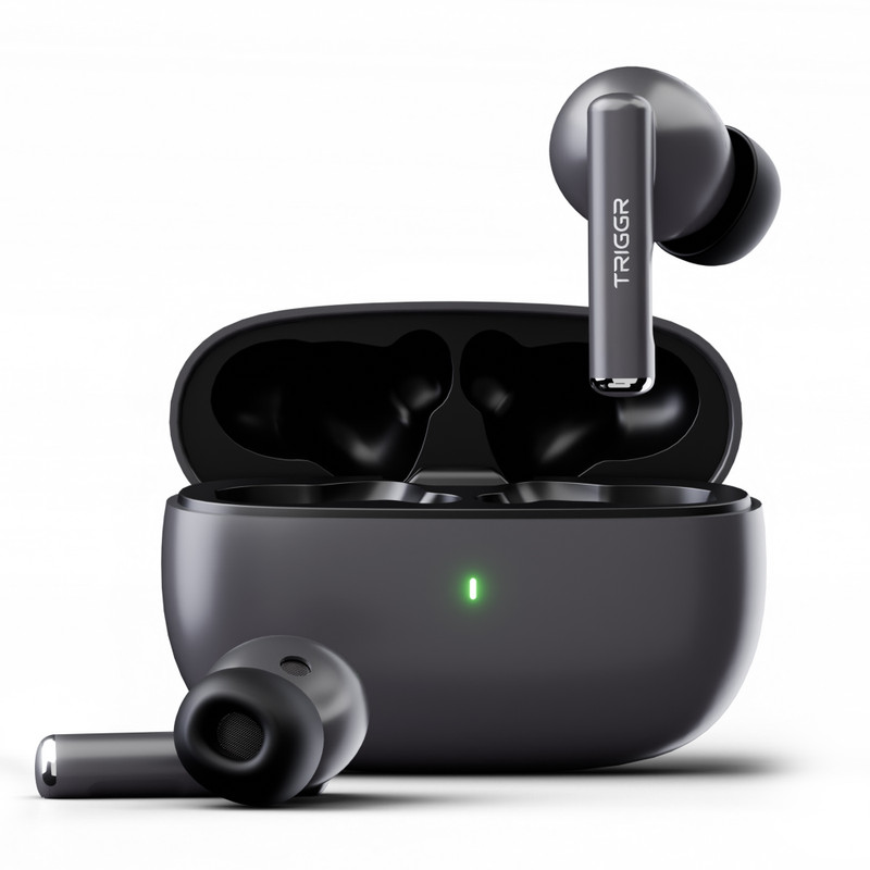 Triggr Ultrabuds N1 Neo With Enc, 40Hr Playback, 13Mm Drivers, Rich Bass, Fast Charging Bluetooth(Gunmetal Grey, In The Ear)