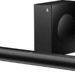 Boat Aavante 1550 Pro/Plus W/ Exquisite Design, Leds & Master Remote Control 160 W Bluetooth Soundbar(Premium Black, Pebble Black, 2.1 Channel)