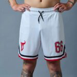 Go Devil Solid Men White Sports Shorts