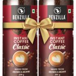 Bevzilla Pack Of 2 Classic Coffee Powder|Hot & Cold Instant Coffee(2 X 200 G)