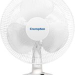 Crompton High Flo Wave Plus With 2 Year Warranty Silent Operation 400 Mm Table Fan(White | Pack Of 1)