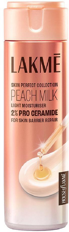 Lakmé Peach Pro Ceramide Moisturizer With Vitamin E For Dry, Normal & Sensitive Skin(200 Ml)