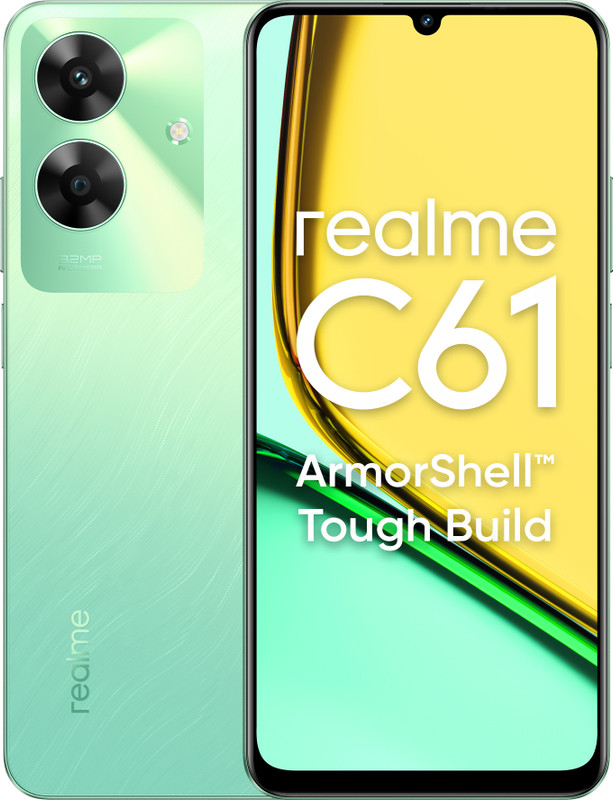 Realme C61 (Safari Green, 64 Gb)(4 Gb Ram)