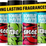 Bombay Shaving Company Red Spice & Black Vibe 150Ml X 4 Combo Deodorant Spray  –  For Men(600 Ml, Pack Of 4)