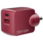 Boat Dual Port Qc-Pd 24W Fast Car Charger With 24W Fast Pd Charging & 18W Qc Charging Compatible With All Smartphones, Tablets & Laptops (Free Type C To Type C Cable), Red