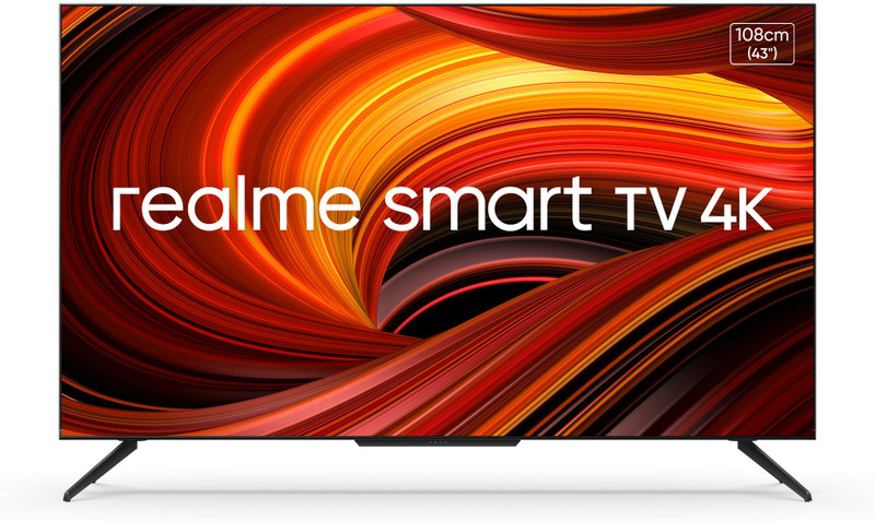 Realme 108 Cm (43 Inch) Ultra Hd (4K) Led Smart Android Tv With Handsfree Voice Search And Dolby Vision & Atmos(Rmv2004)
