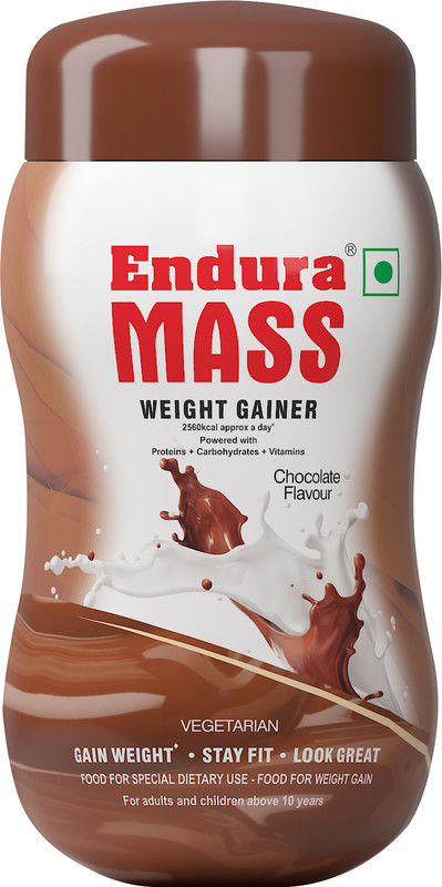 Endura Mass Weight Gainers/Mass Gainers(500 G, Chocolate)