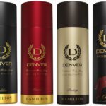 Denver Caliber,Honour, Prestige & Champ | Long Lasting Deodorant Spray – For Men(800 Ml, Pack Of 4)