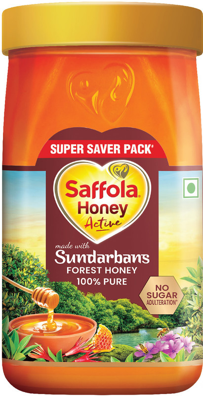 Saffola Honey Active, Made With Sundarban Forest Honey, 100% Pure, No Sugar Adulteration(1.2 Kg)