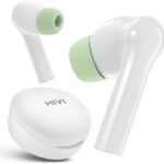 Mivi Duopods D4, 50Hrs Playtime, Hd Call, Fast Charging, Ipx4, Voice Assistant, 5.3V Bluetooth(Lime White, True Wireless)