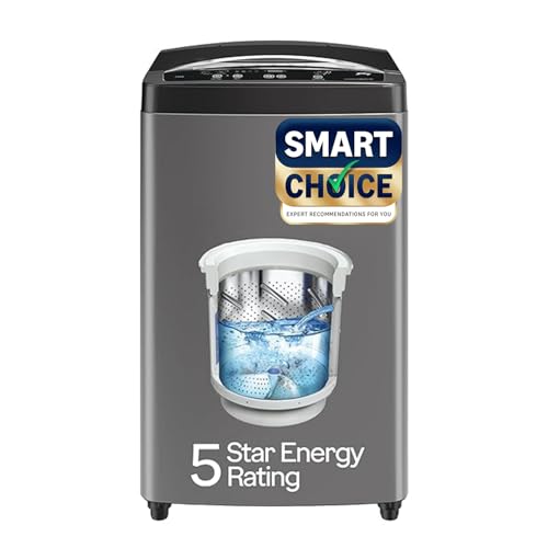 Godrej Smart Choice 7 Kg 5 Star, Ai Tech, Fabrisafe Steel Drum, Magic Lint Filter, Fills Tub At ~0 Water Pressure, Fully-Automatic Top Load Washing Machine (Wteon Alp 70 5.0 Fdun Gpgr, Graphite Grey)