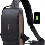 Luhi Anti-Theft Water-Resistant Cross Body Bags With Usb Charging Port Bag Phone 6 L Trolley Backpack(Multicolor)