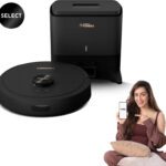 Eureka Forbes Auto Bin Turbo Robotic Floor Cleaner Smartclean, 7000Pa Hypersuction (40 Days Hands-Free Cleaning) | Lidar 3.0 & Quick Home Mapping | Wet Mopping | 3-Hour Run Time | Smart App Control (Wifi Connectivity, Google Assistant And Alexa)(Black)