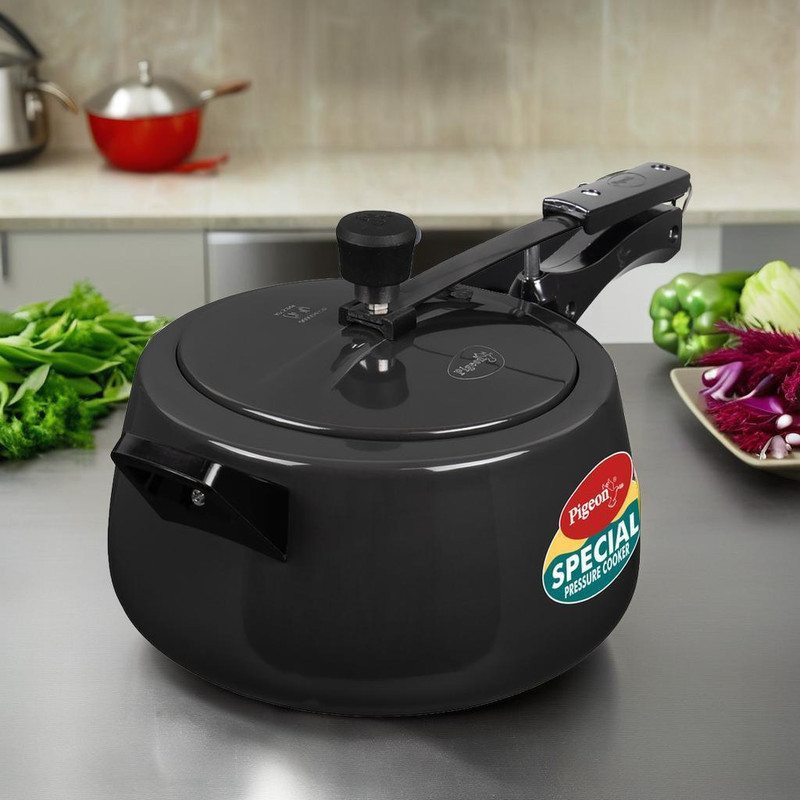Pigeon Special Cook Plus 5 L Inner Lid Induction Bottom Pressure Cooker(Hard Anodized)