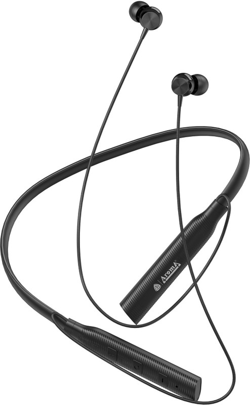 Aroma Nb121 Corridor Upto 40 Hours Playtime* Fast Charging, Dual Pairing Neckband Bluetooth(Carbon Black, In The Ear)