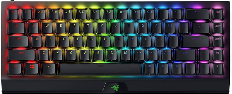Razer Blackwidow V3 Mini Hyperspeed – Phantom Pudding Edition – 65% Wireless Mechanical (Green Switch) Rz03-03892000-R3M1 Wireless Standard Gaming Keyboard Compatible With Desktop, Laptop, Mac(Black)