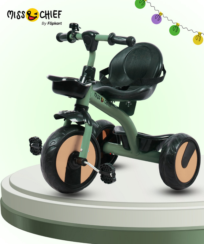Miss & Chief Pixi Baby Tricycle Sturdy And Safe For Kids With Storage Baskets (Ages 2-5Yrs) Tricycle(Multicolor)
