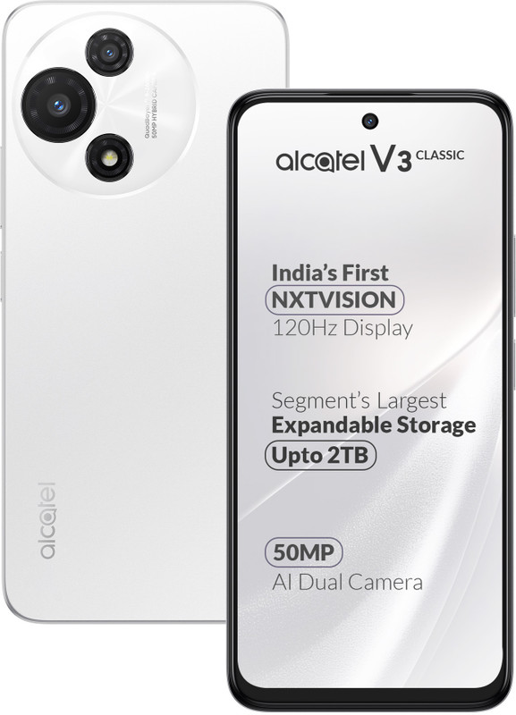 Alcatel V3 Classic 5G (Halo White, 128 Gb)(6 Gb Ram)