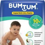 Bumtum Superlock Diapers Pants With Superlock Gel Technology |Coconut Extracts – M(70 Pieces)
