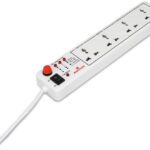 Anchor By Panasonic 4 Way 6A International Socket With Single Switch 4  Socket Extension Boards(White, 1.5 M)